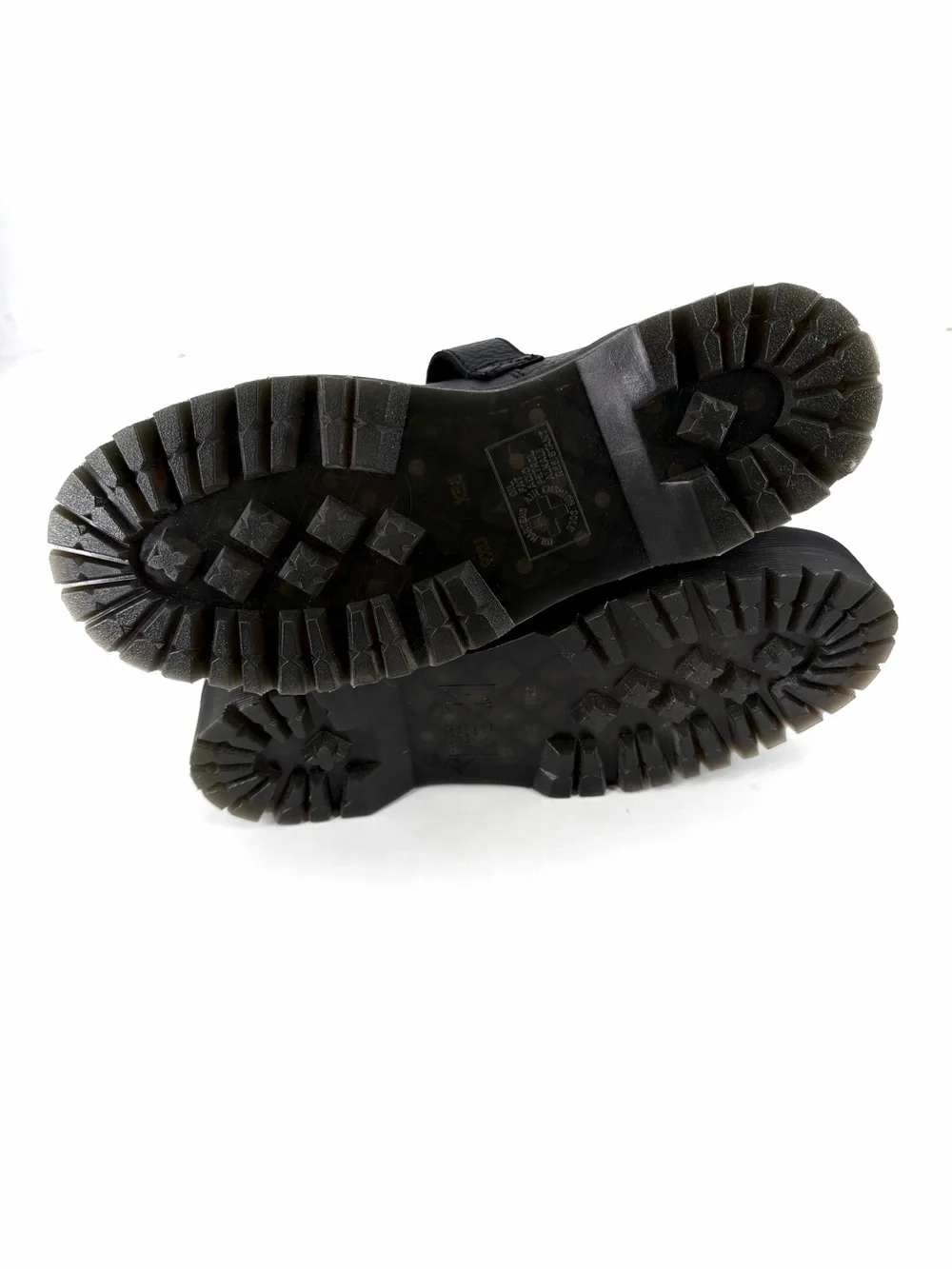 Dr. Martens NEW ADDINA Flower Buckle Nappa Milled Leather Platform Loafer Shoes
